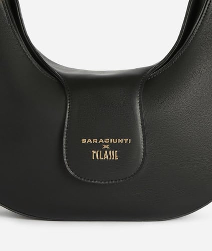 شنطة الفيرو جلد نابا أسود