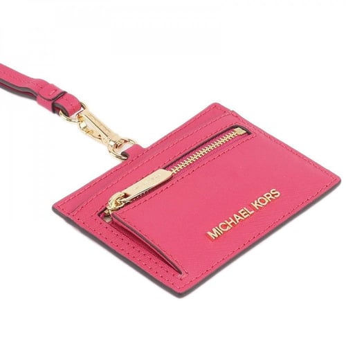 محفظة بطاقات مايكل كورس حمراء