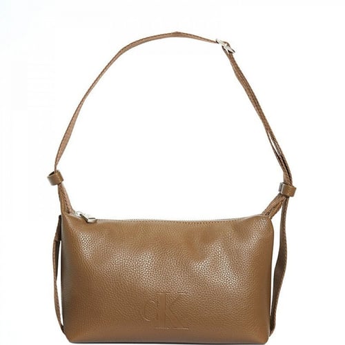 شنطة كالفن دائرية صغيرة بني