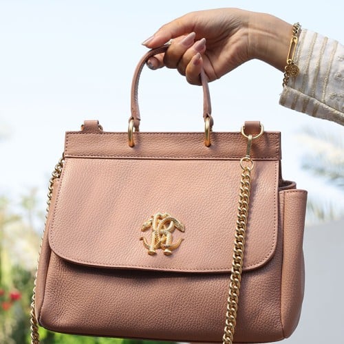 شنطة روبرتو كفالي كتف بينك