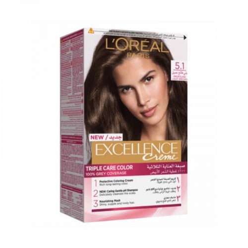 لوريال باريس اكسيلانس صبغة دائمة للشعر - 5.1 بني ف...