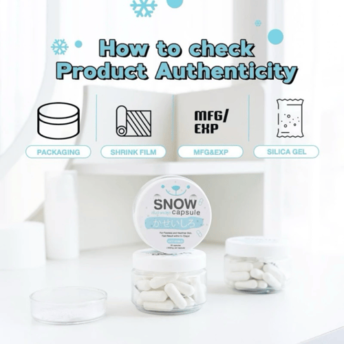 جلوتا فروزن سنو كبسولات بياض الثلج بودرة اربوتين و...