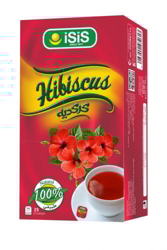 ايزيس شاي الكركدية طبيعي - 25 كيس مغلف