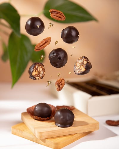بيكان مع كراميل المملح/ Salted caramel pecan choco...