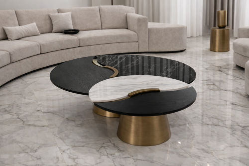 طاولة قهوة ثُنائـية إنسياب