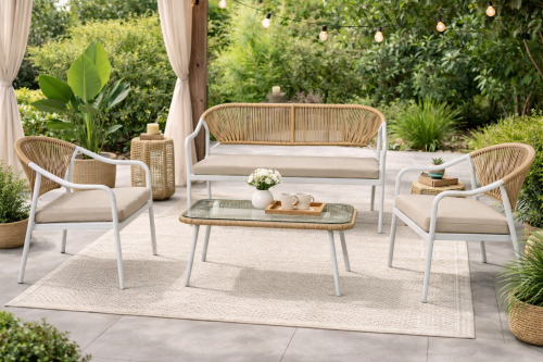 جلسة خارجية عصرية – نَسَق 1+4 ( متوفره بـ 3 ألوان...