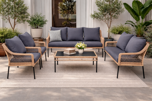 جلسة خارجية عصرية – مِهاد تتسع لـ 7 أشخاص ( بـ لون...