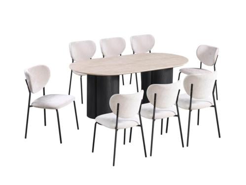 طاولة طعام “نَمق” –8 كراسي