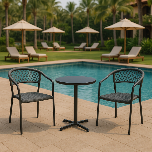 طقم جلوس خارجي " 2+1 " ( بـ لونين )