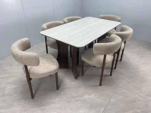 طاولة طعام فاخرة – 6 كراسي