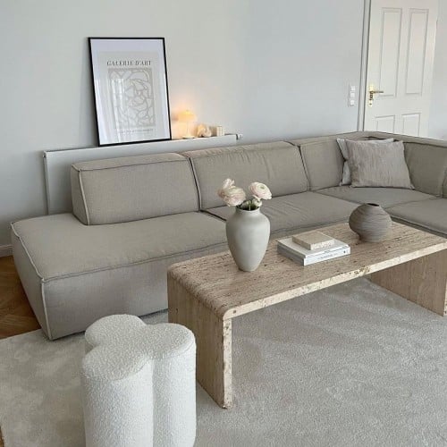 طاولة رخام ترافنتينو