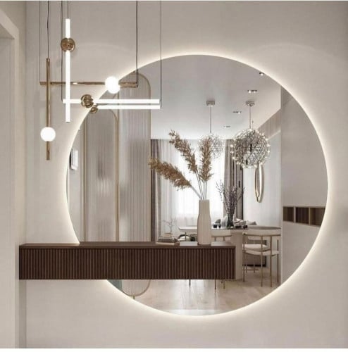 تسريحة مرايا ورف