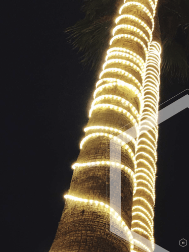 لي زينة ليد 18 ملي 144 متعدد الالوان - RGB الرائد...