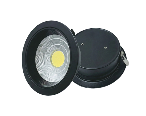 Deep black 30w white downlight visible - alraed alarabi Surface Mounted