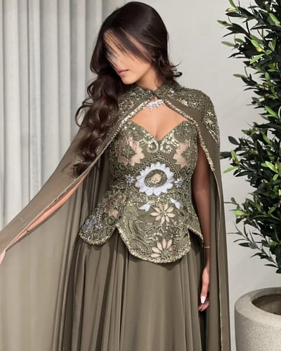 فستان Regalia زيتي