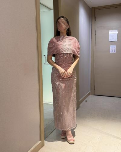 طقم Teal Illusion وردي