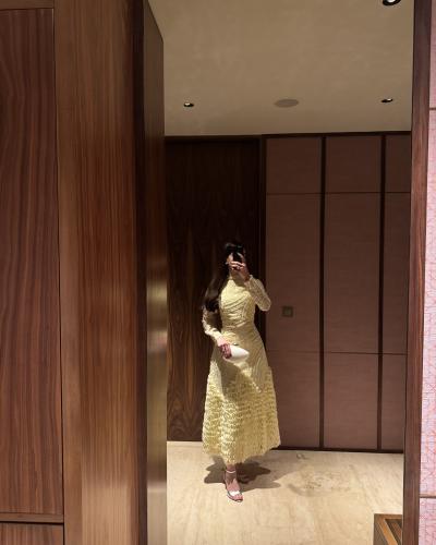 طقم Textured yellow