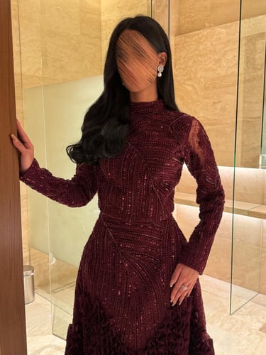 طقم Textured Burgundy