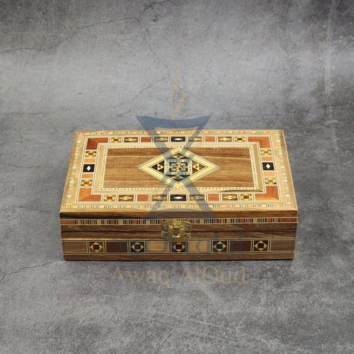 علبة سورية موزاييك فاخرة ( حجم 2-5 أوقيات )