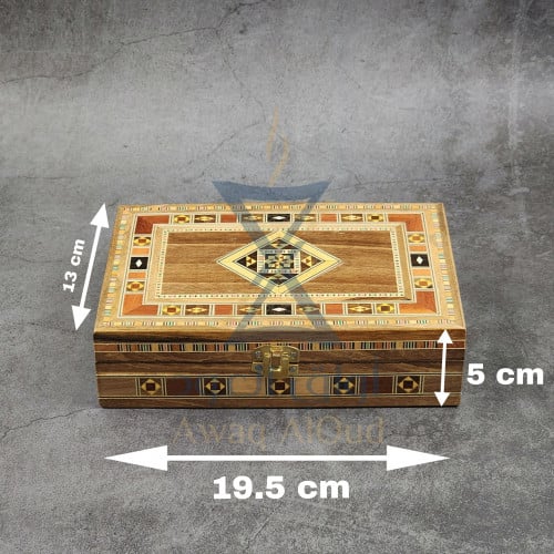 علبة سورية موزاييك فاخرة ( حجم 2-5 أوقيات )