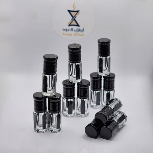 12 ربع تولة ميل زجاجي أسود