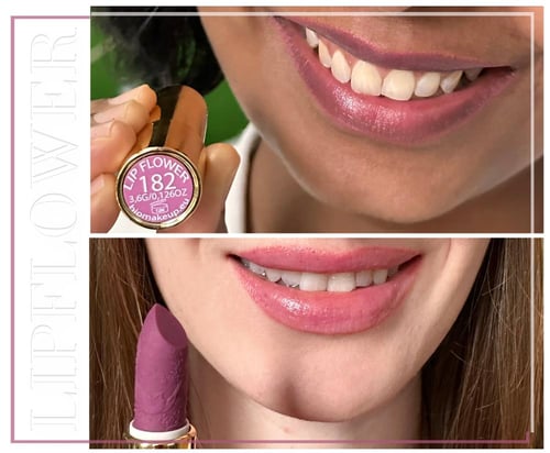 احمر شفاه ماغنوليا مع مسحوق اللؤلؤ