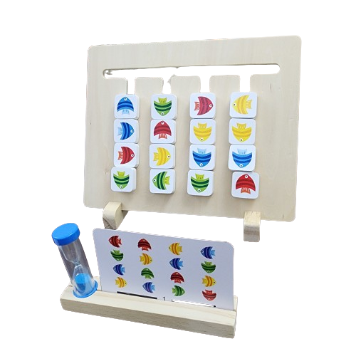 مطابقة البطاقات الخشبية