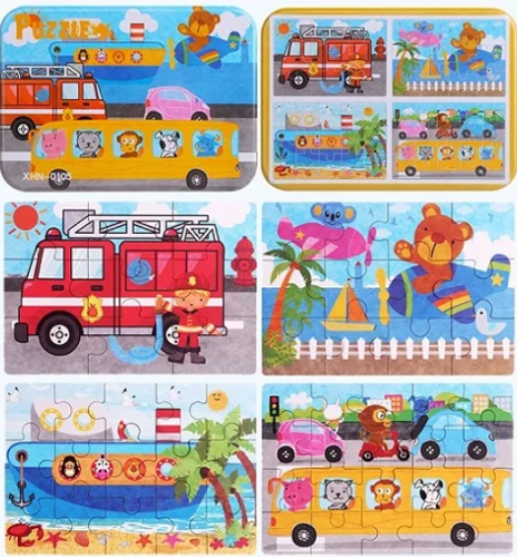 بزل المواصلات - 4 أشكال