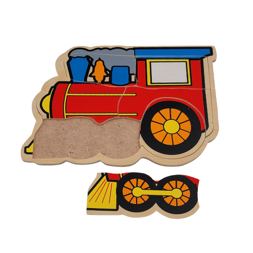 بزل خشبي - القطار