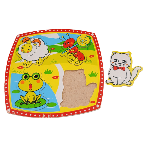 لوح تركيب خشبي - حيوانات المزرعة1