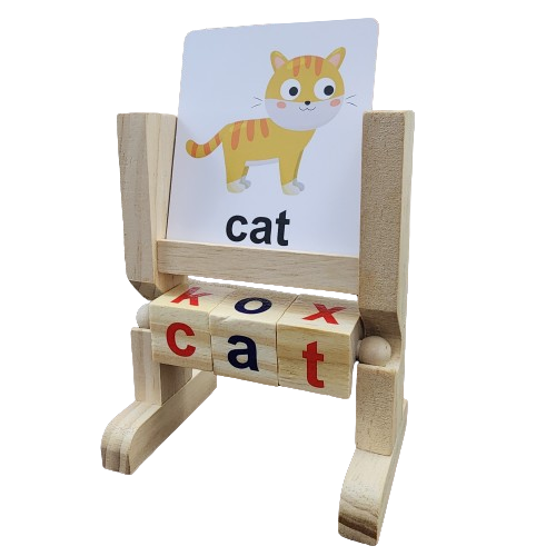 لعبة ذاكرة الحروف الخشبية