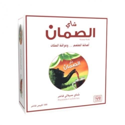 شاي الصمان - شاي سيلاني فاخر أبيض 100 كيس شاي 200ج...