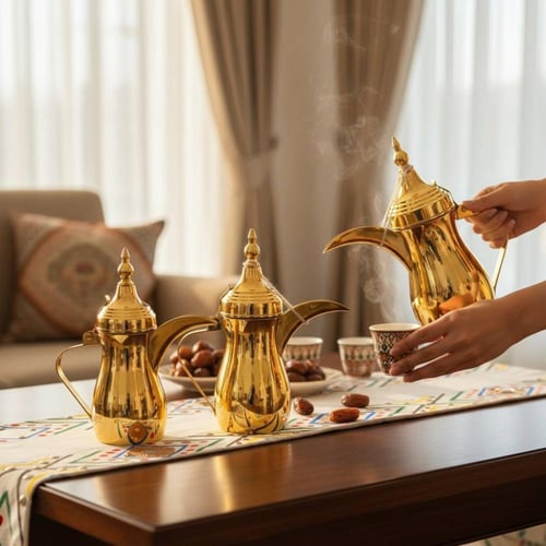 طقم دلال زينة المنيوم
