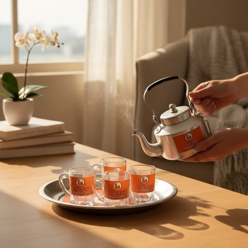 طقم براد شاي الوزه