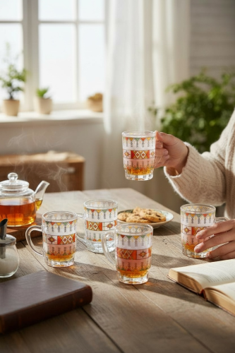 6 فناجيل شاي عسيري