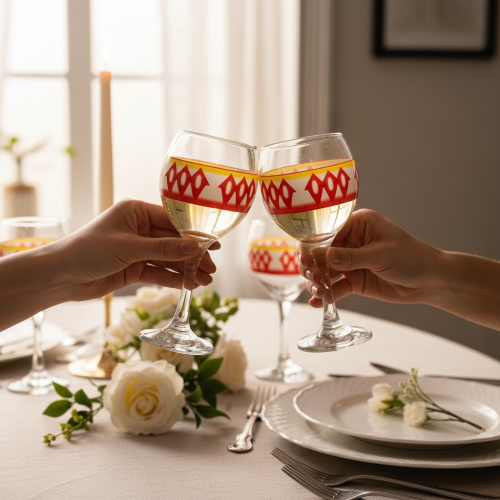 6 كاسات عصير ( غضار )