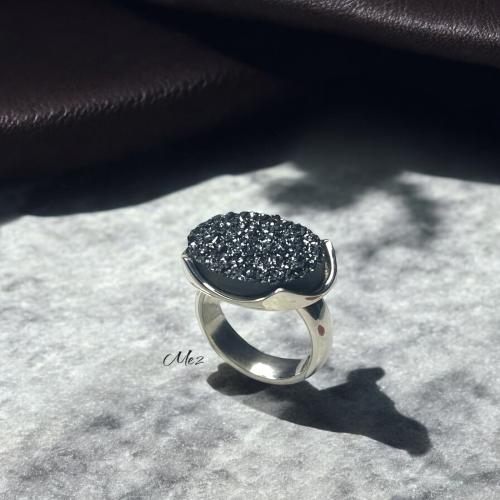 Royal ring, artificial Swarovski stone, model (T-AG), size 5