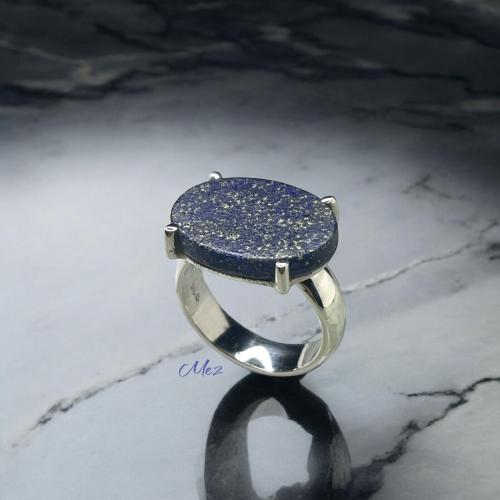 Royal ring, Afghan Lapis Lazuli stone, model (SH-N), size 6