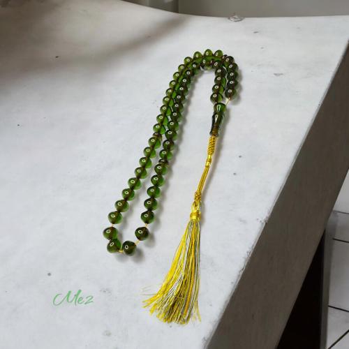 Iranian saffron rosary transparent chameleon color...