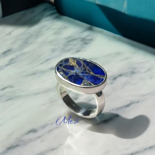 Royal ring, crystal stone, American, model (MS), size 6