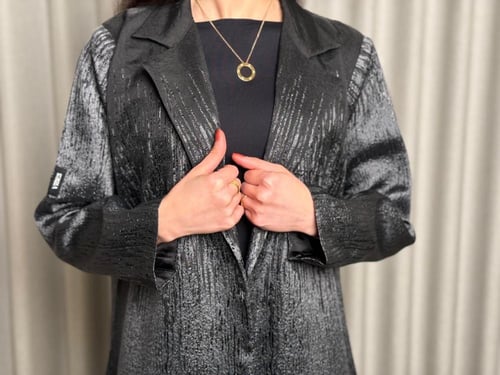 عباية أورجانزا أسود