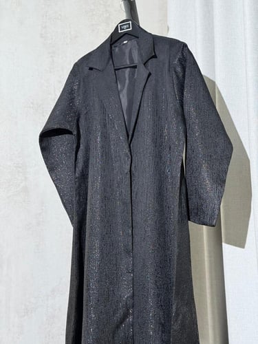 عباية أورجانزا أسود