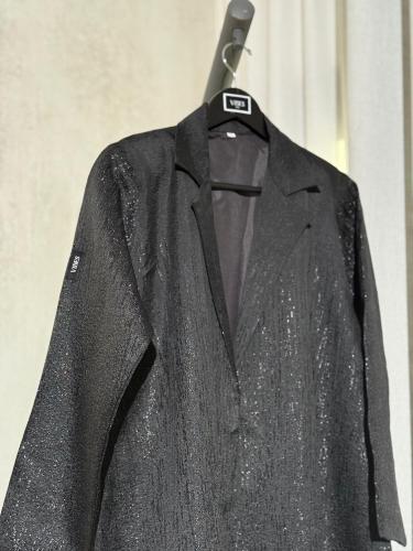 عباية أورجانزا أسود