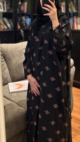 عباية خفيفه بقماش قطني مطبوع