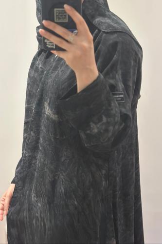 عباية صيفية بقماش شيفون هندي مبطنة بقماش طرح اندنو...