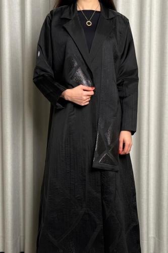 Black organza abaya