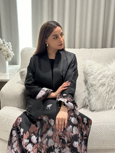 عباية تفته مع رسم طباعه