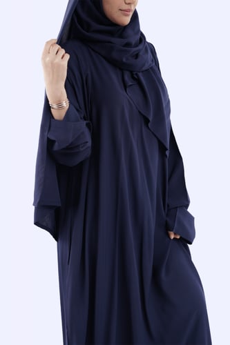 شرشف صلاة آيات سادة رايون الفاخر كحلي