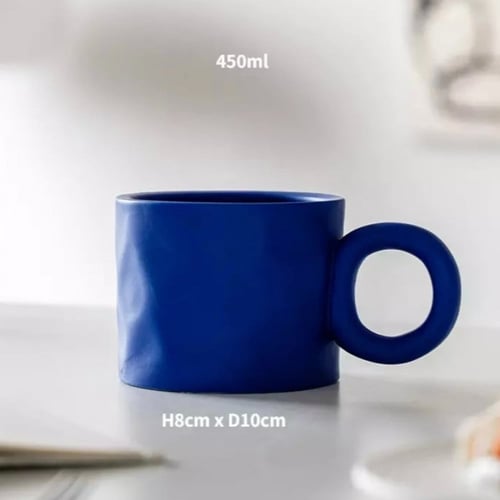 كوب قهوة , سيراميك , عصري ، اللون أزرق .