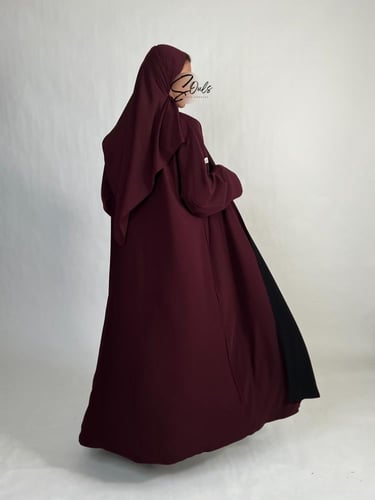 دبل فيس ( عنابي - أسود )